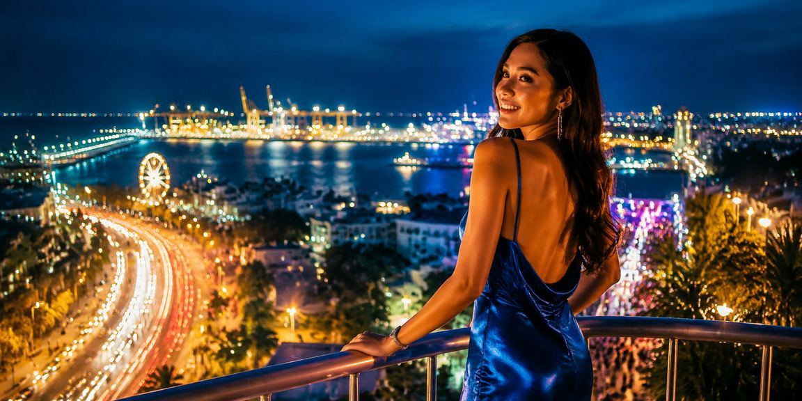 Không gian neon Vũng Tàu minh họa thông tin thanh toán và quay số